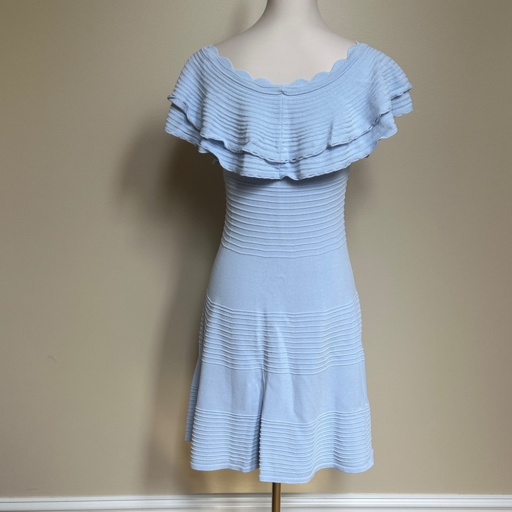 Eliza J Sky Blue Tiered Mini Dress - Picture 3 of 5